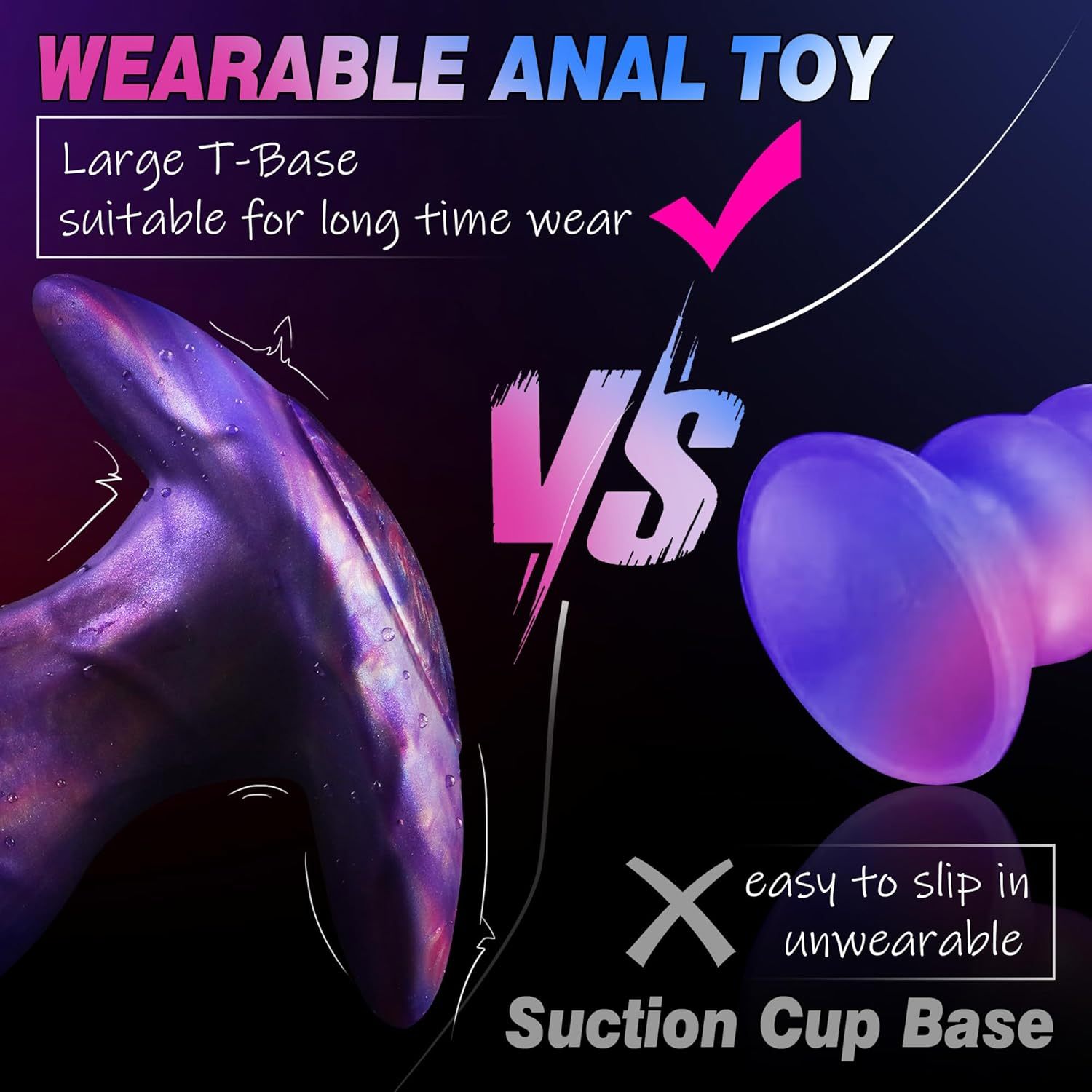 6.89" Large Butt Plug Big Monster Butt Plug Anal Toys-WeLovePlugs