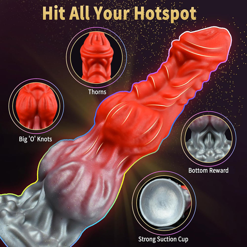 Unique Red Thick Fantasy Dildo - image 3