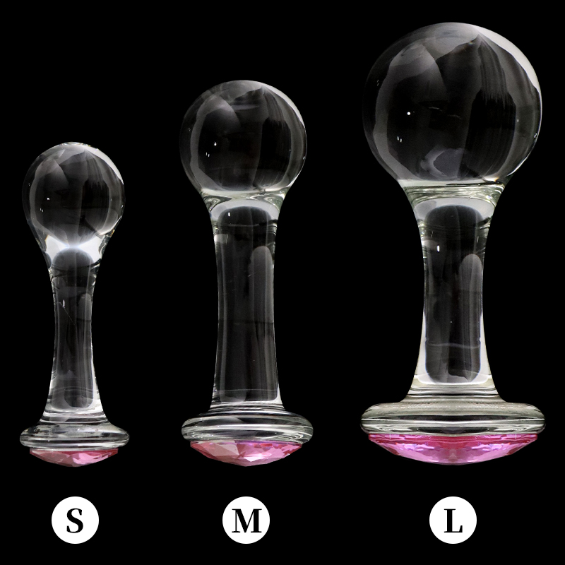 Crystalglow Glass Pleasure Anal Plug-WeLovePlugs