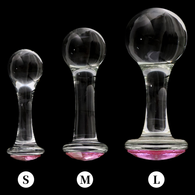 Crystalglow Glass Pleasure Anal Plug-WeLovePlugs