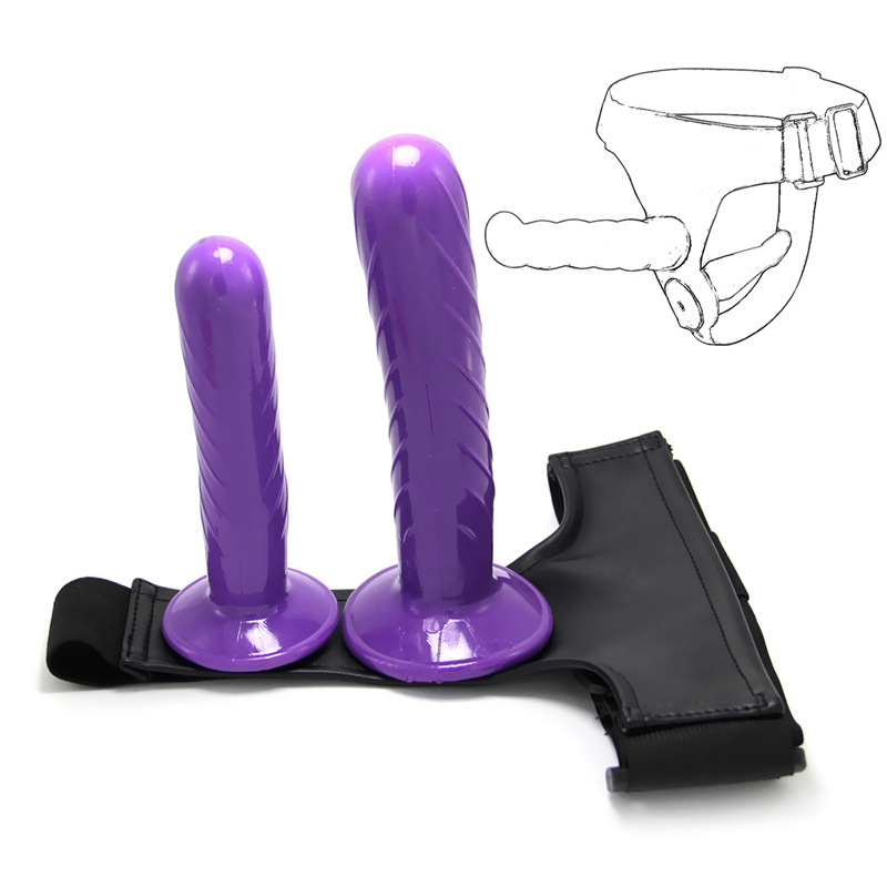 Double-Ended Strap-On Dildo Harness-WeLovePlugs