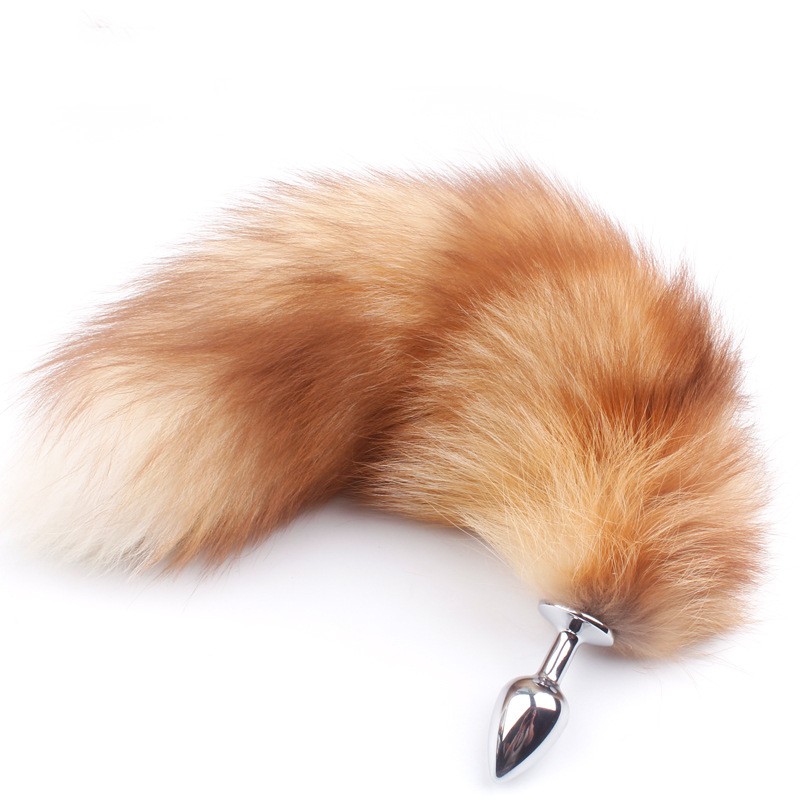 Original Fox Tail Plug Fluffy Cosplay Tail Plug-WeLovePlugs