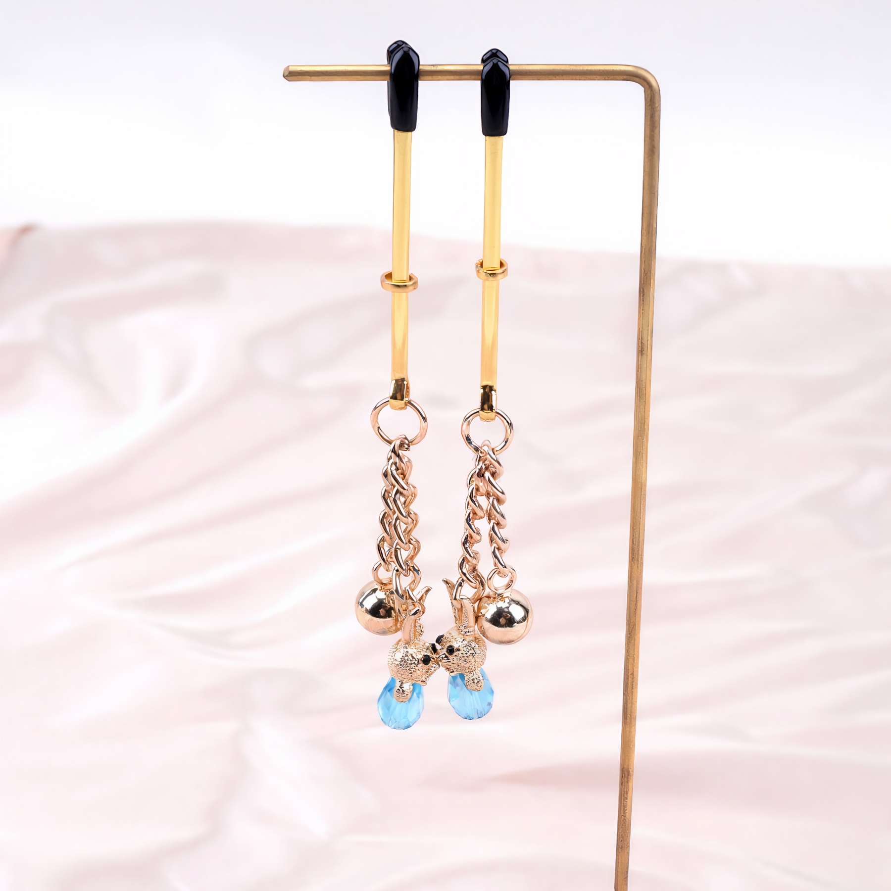 Sexy Crystal Bunny Nipple Clamps - image 4