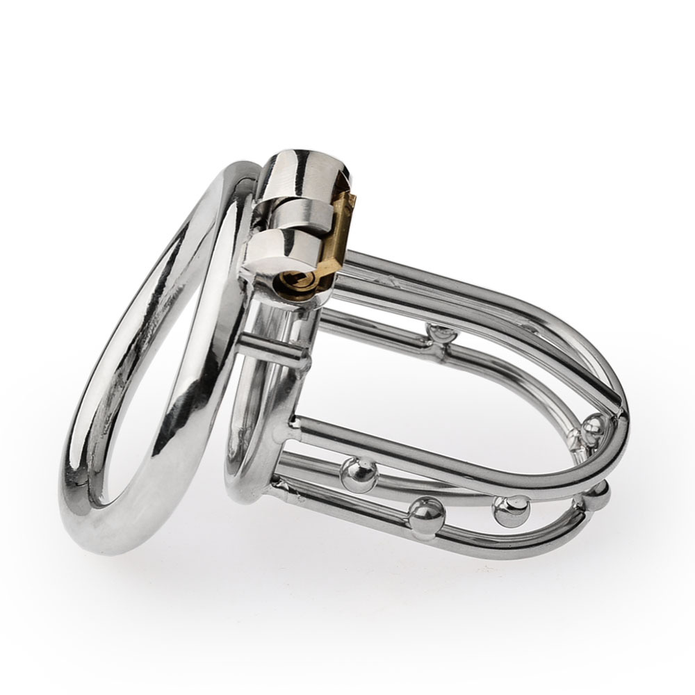 2.36'' Straight Stainless Steel Chastity Cage-WeLovePlugs