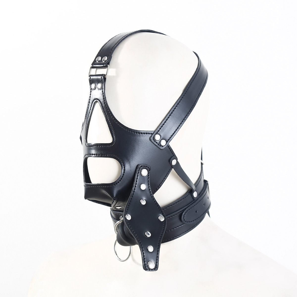 BDSM Mouth Gag Head Mask