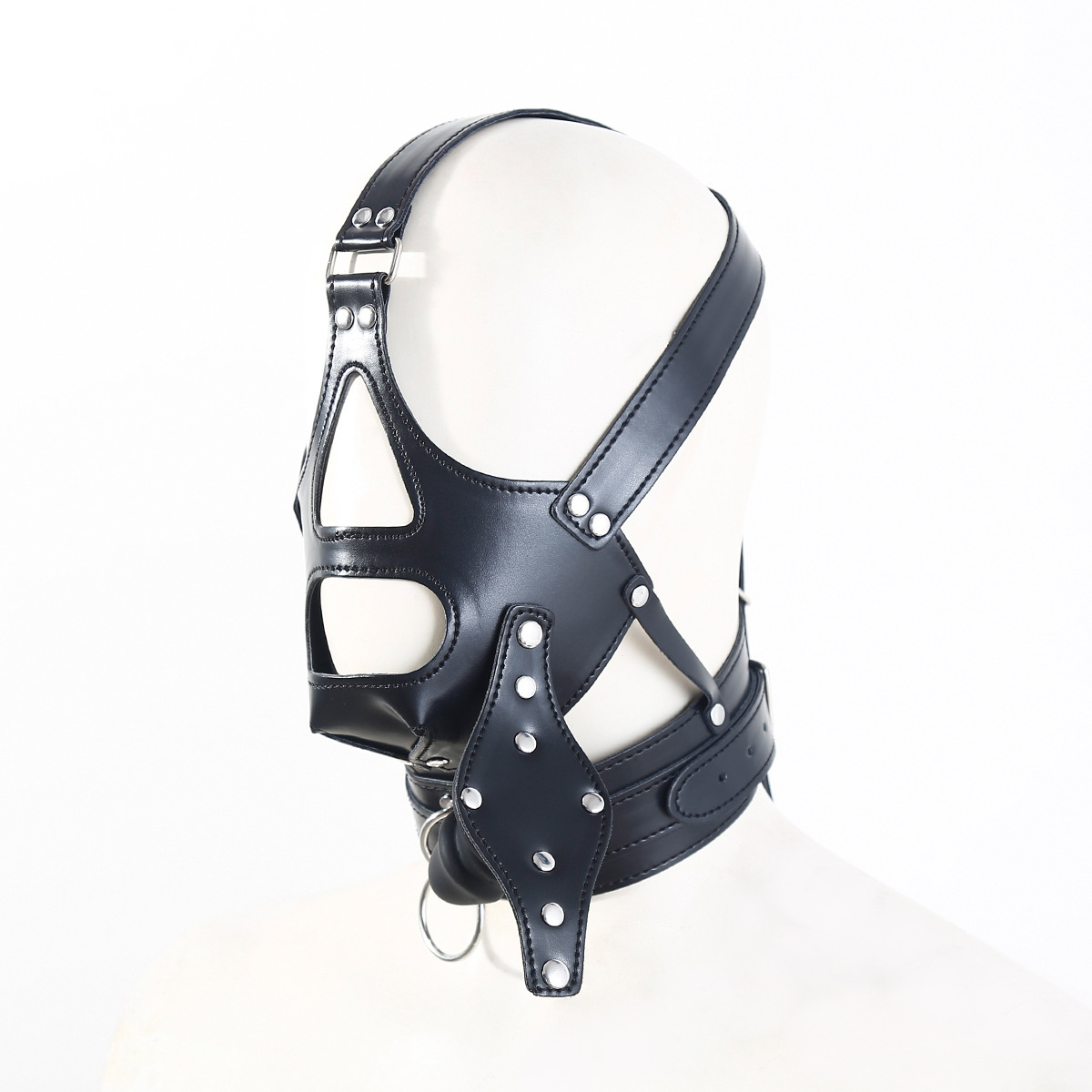 BDSM Mouth Gag Head Mask