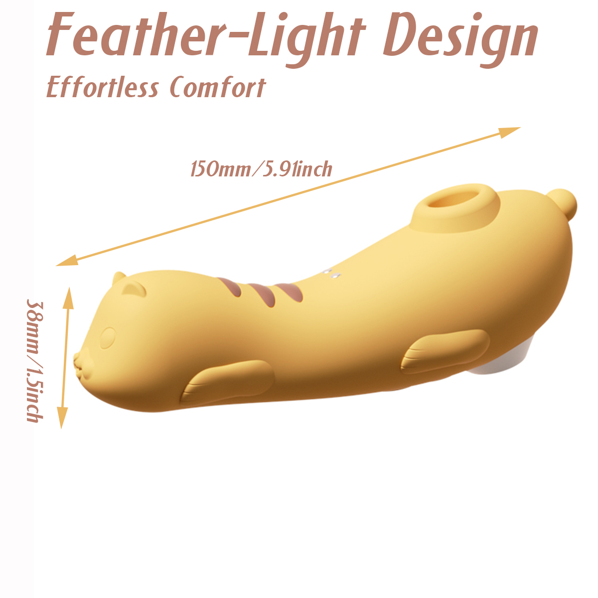 Kitty Suction Clitoral Stimulator with 10 Modes - Yellow - image 4