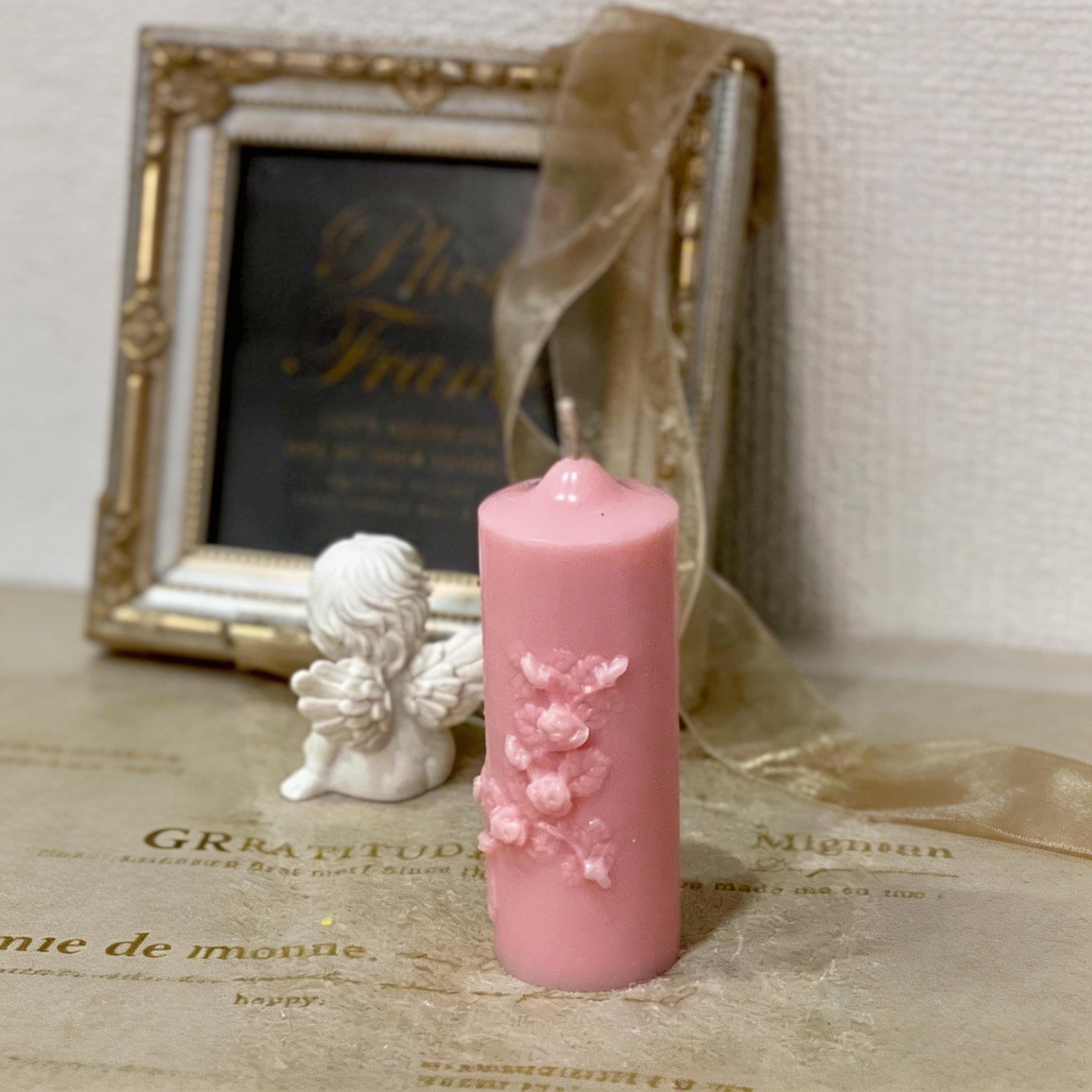Lily Of The Valley Scented Pillar Candle - image 3