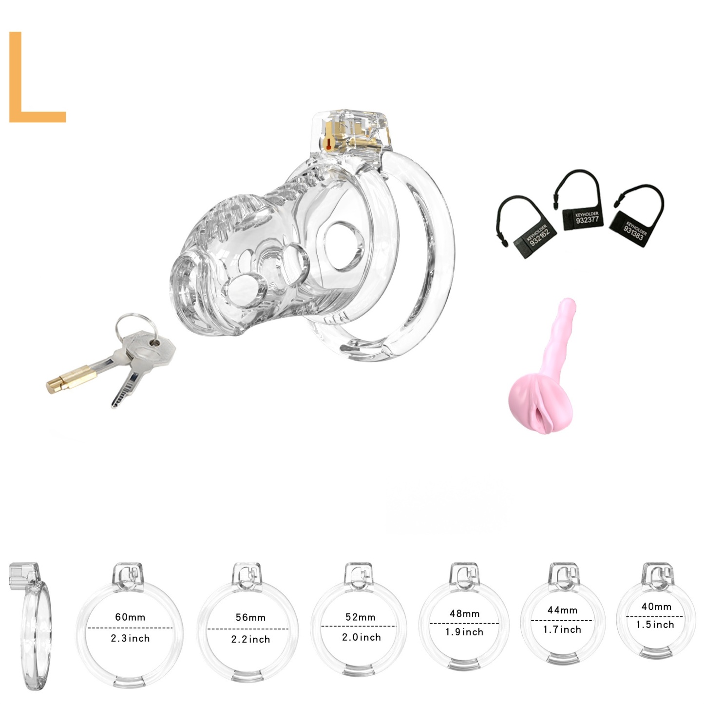 Elastic Male Chastity Cage-WeLovePlugs