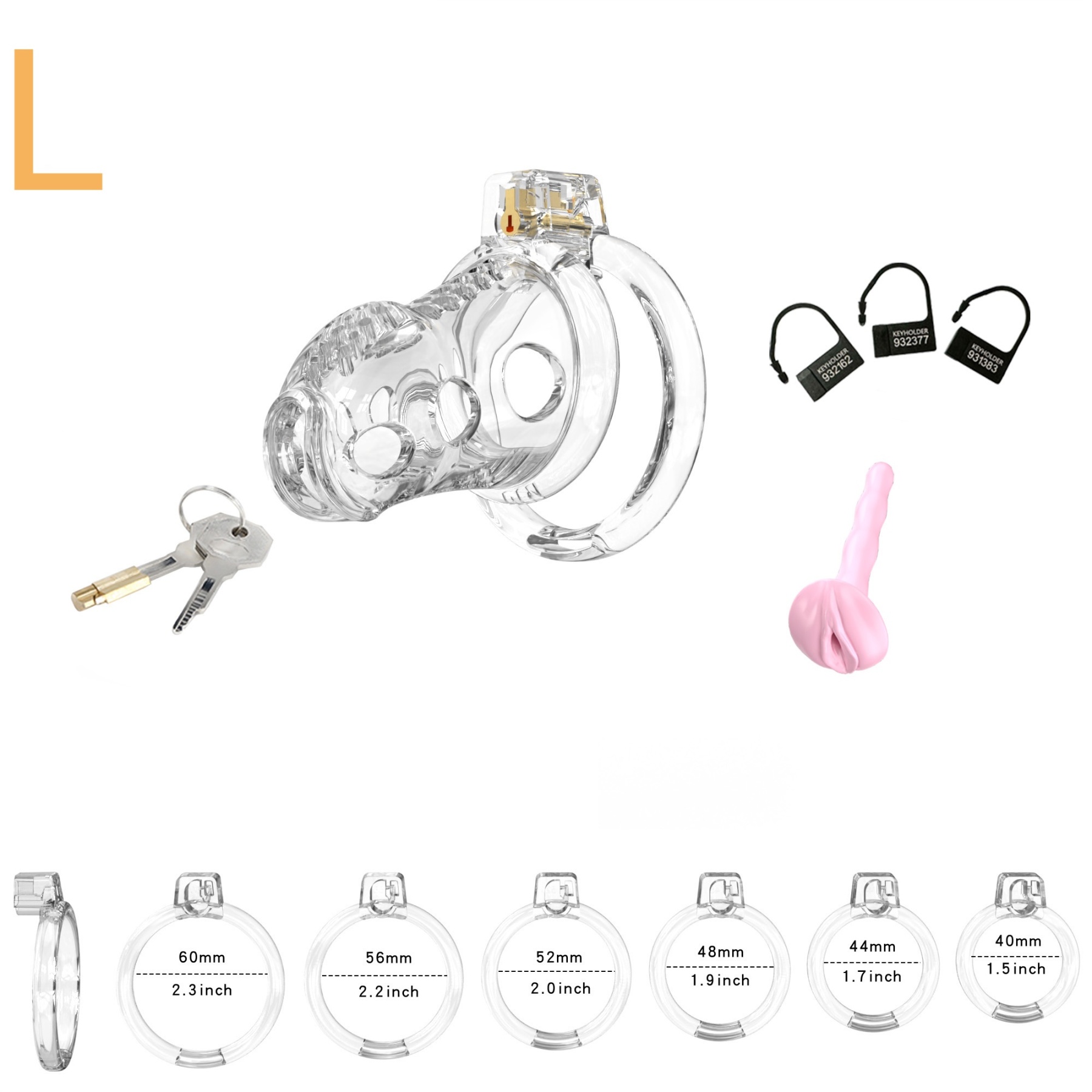 Elastic Male Chastity Cage-WeLovePlugs