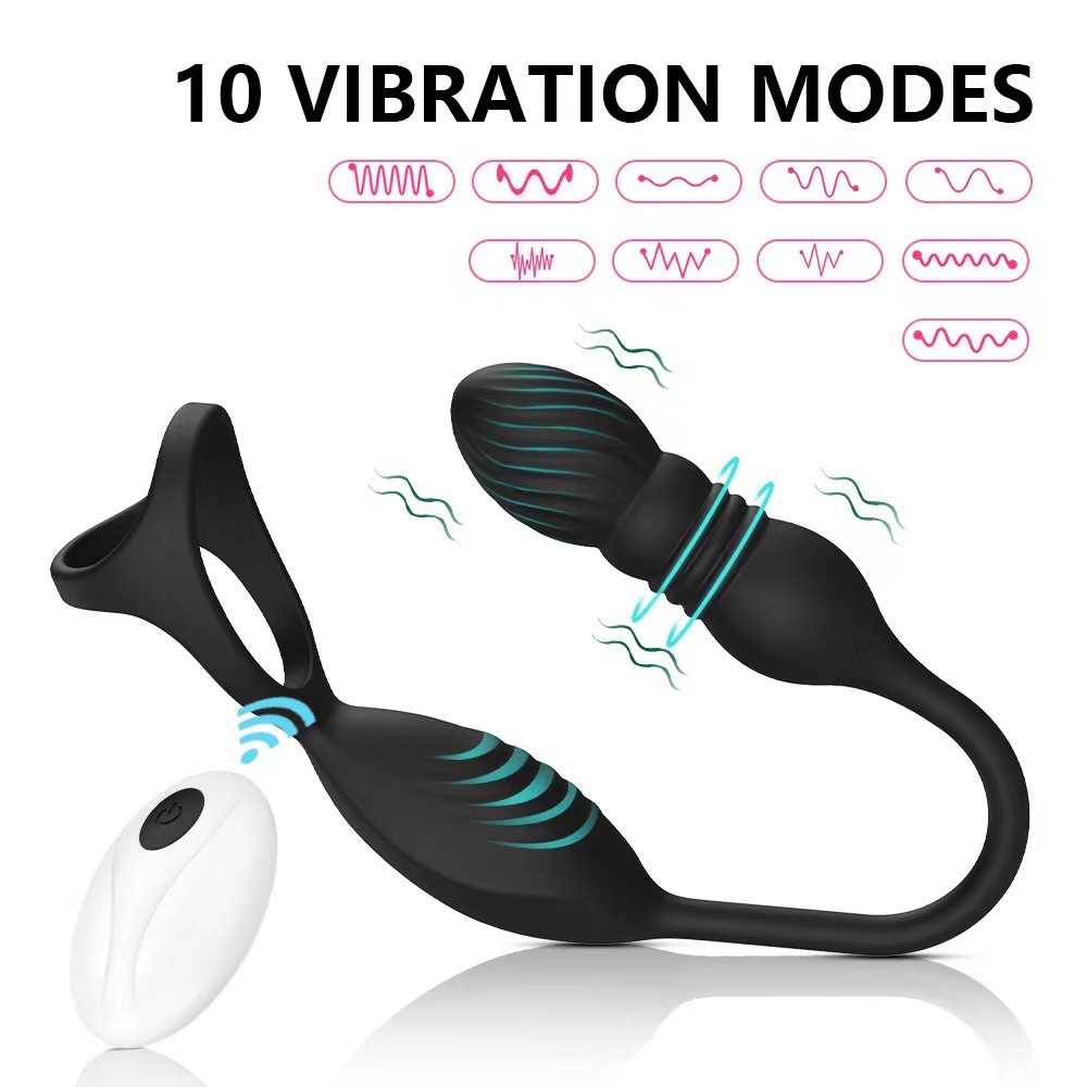 Auto-Sizing App Control Prostate Massager Butt Plug with 10 Vibration Modes