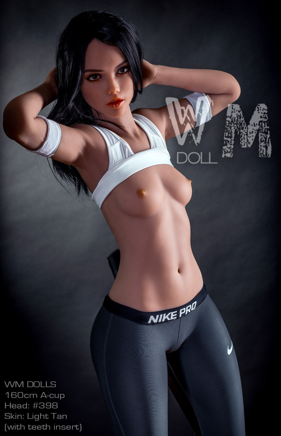 160cm A Cup S-TPE Realistic Sex Doll With Teeth Insert