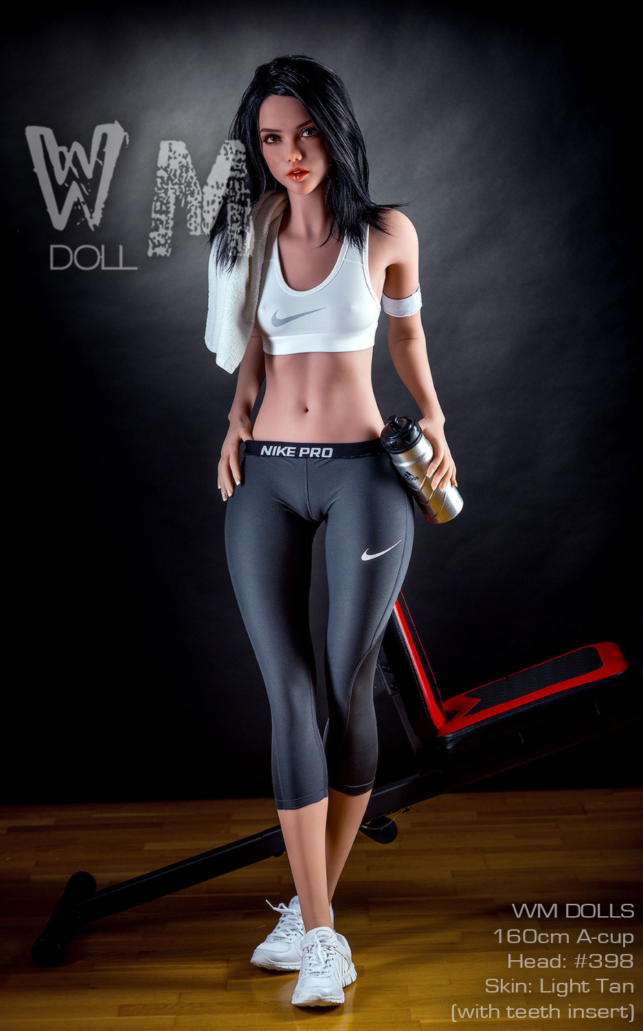 160cm A Cup S-TPE Realistic Sex Doll With Teeth Insert