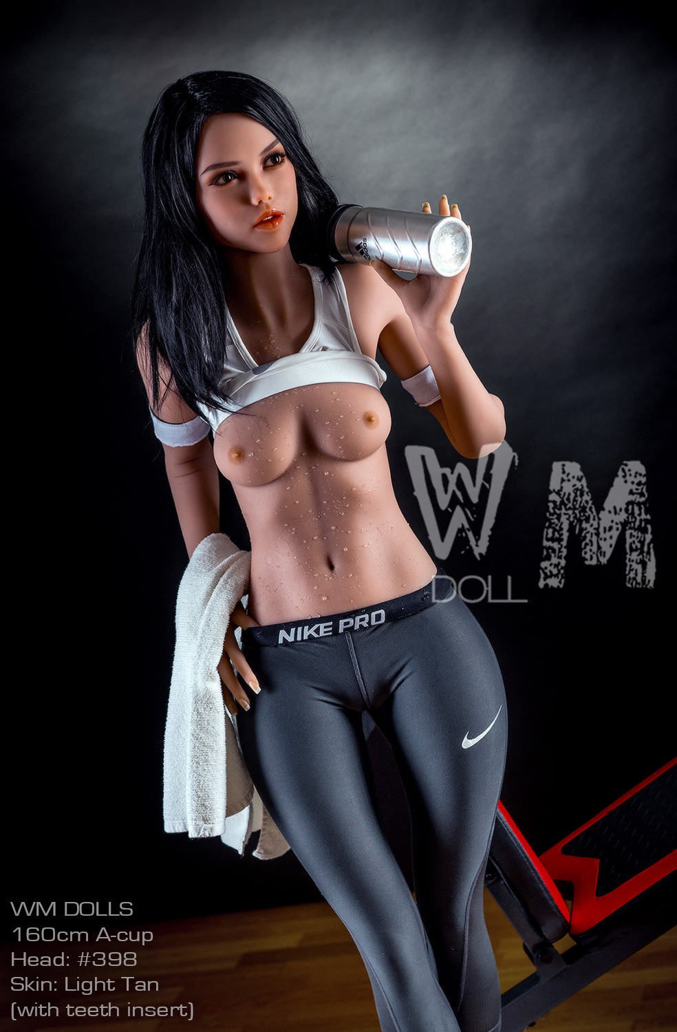 160cm A Cup S-TPE Realistic Sex Doll With Teeth Insert