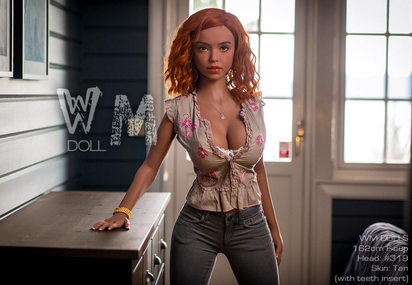 162cm F Cup S-TPE Realistic Sex Doll With Teeth Insert