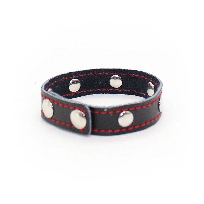 Adjustable Leather Penis Ring -WeLovePlugs