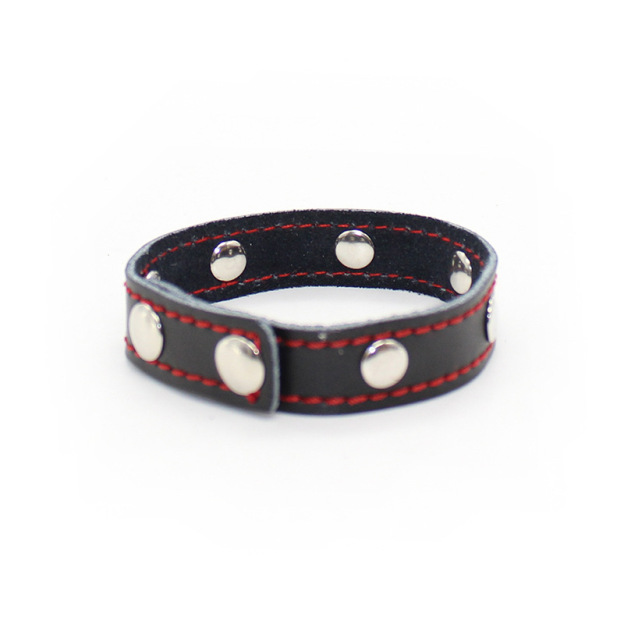 Adjustable Leather Penis Ring -WeLovePlugs