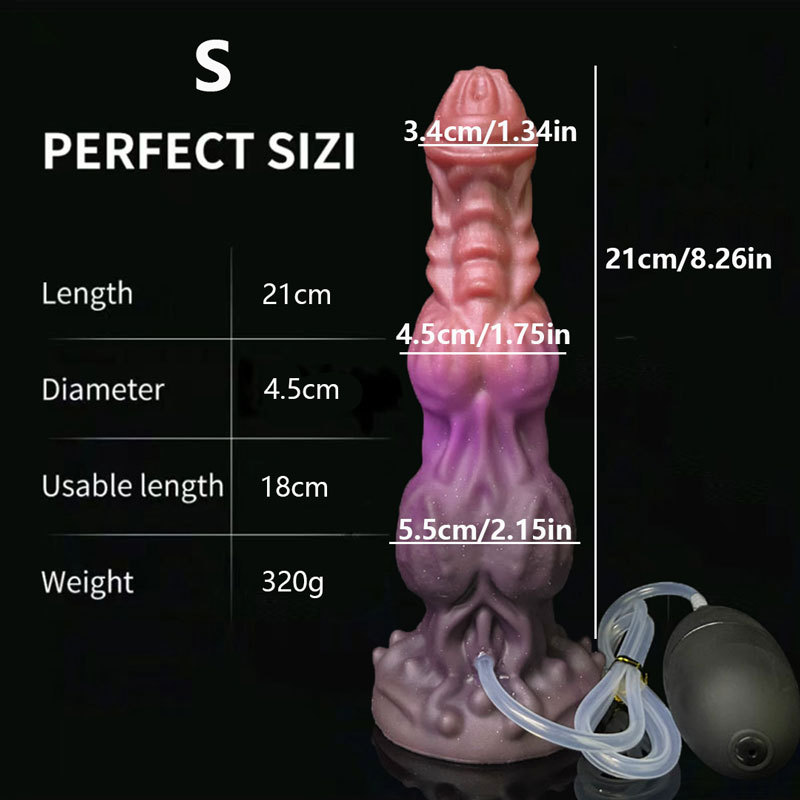 Ejaculating Squirting Monster Alien Dildo -WeLovePlugs