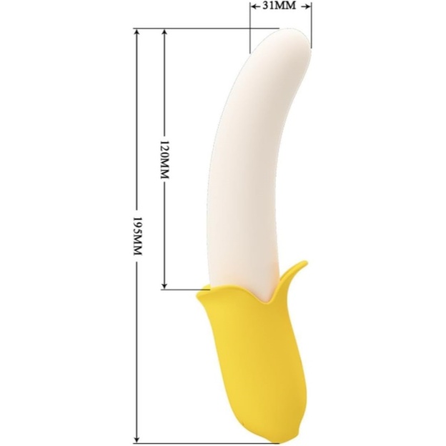 Pretty Love Banana Geek Thrusting Vibrator - image 3