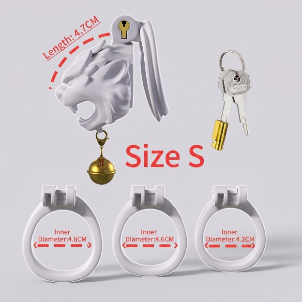 Lucky Lion Head Chastity Cage - S - image 8