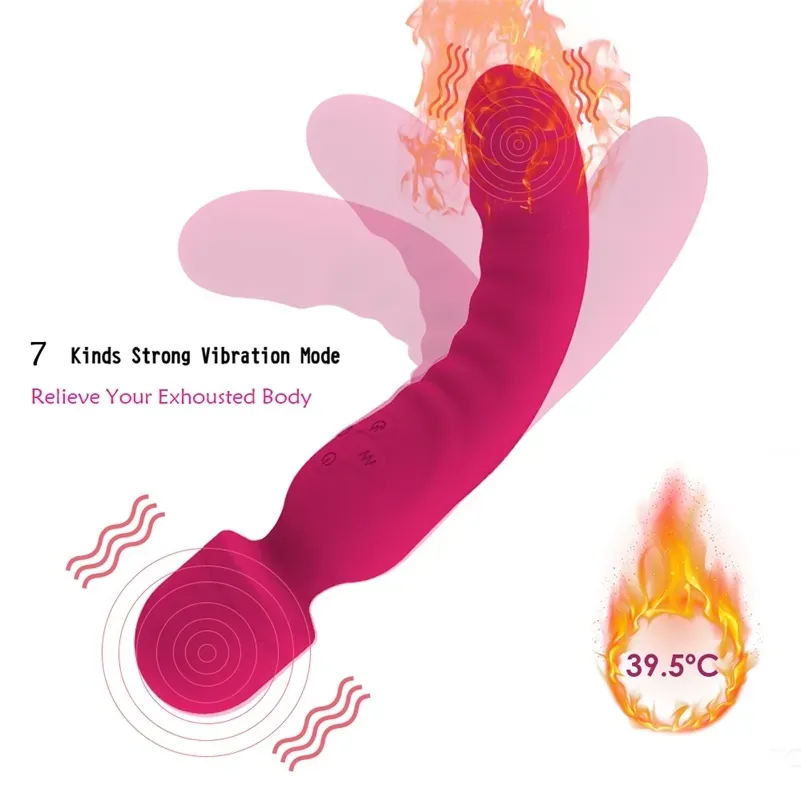 DuoPulse Heated Vibrator Massager Wand