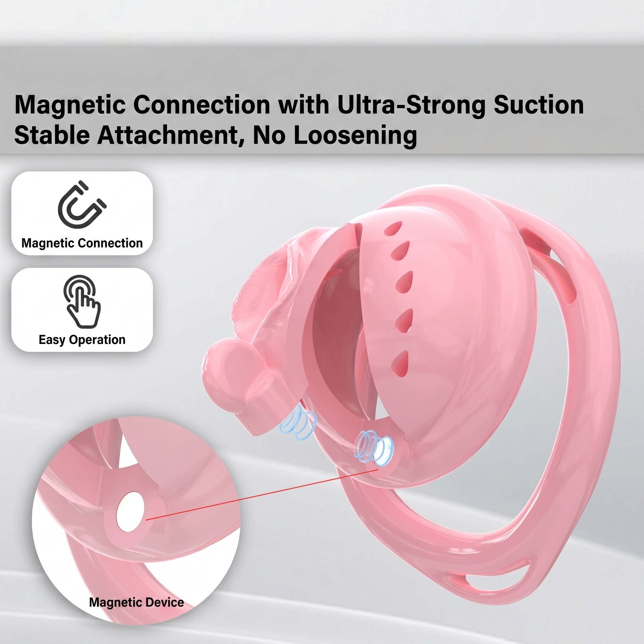 Aegis Flex Magnetic Silicone Chastity Cage - image 1