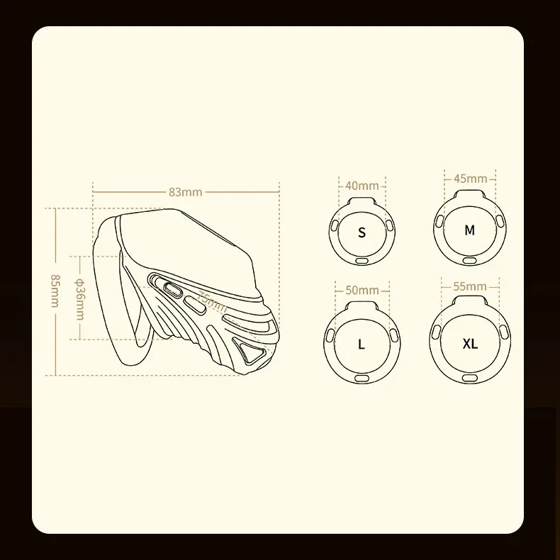 Electric Eel App-controlled Estim Chastity Cage - image 1