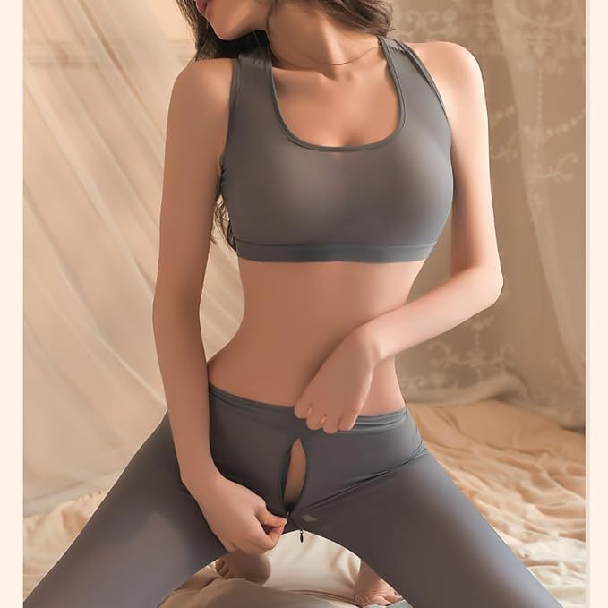 Open End Erotic Yoga Pants Lingerie