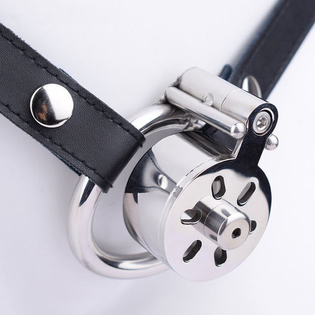 Chastity Cage with Leather Belt -WeLovePlugs