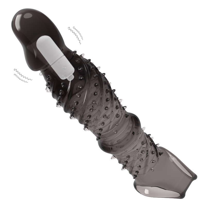 Stretchy Vibrating Spike Sleeve - image 2