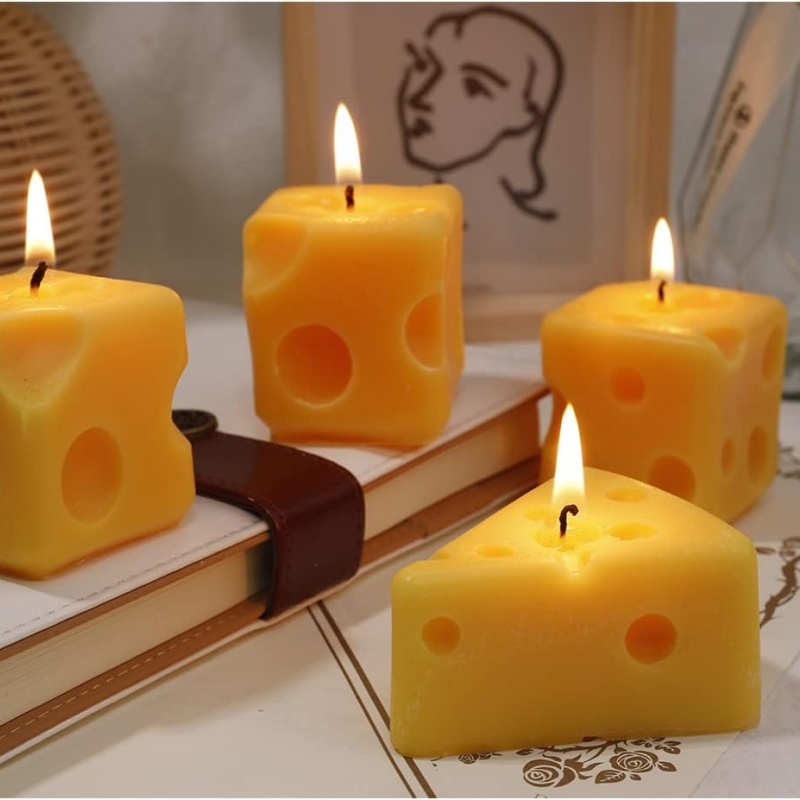Cheese Shaped Aroma Soy Wax Scented Candle - image 6