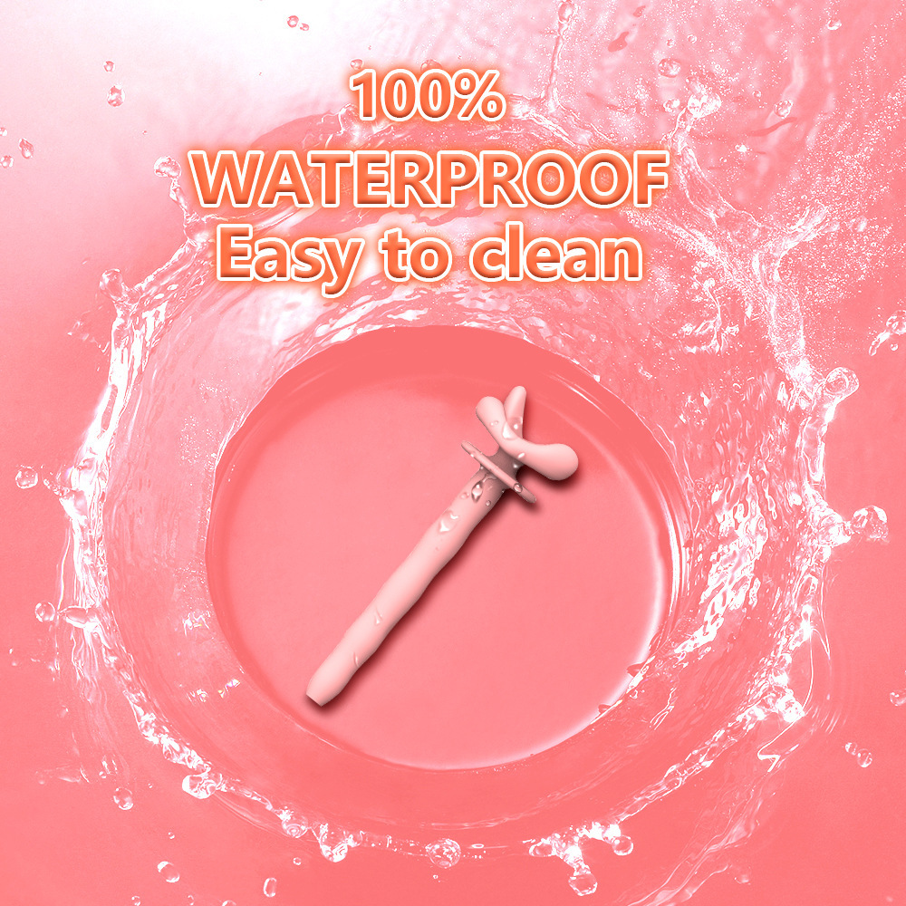 2.95'' Pink Tongue Silicone Urethral Sound Rod Penis Plug-WeLovePlugs