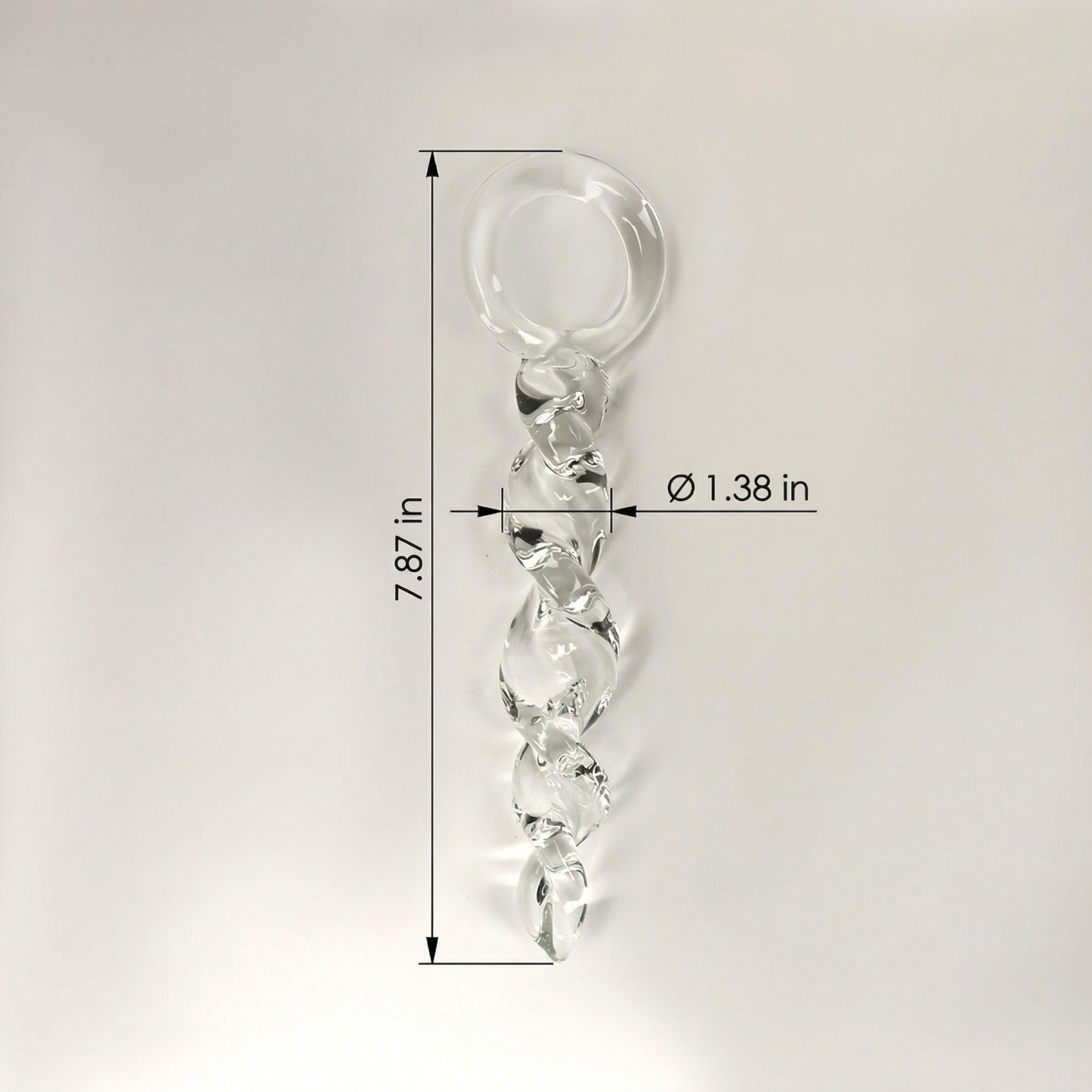 Anal Trainer Crystal Thread Glass Anal Plug - image 5