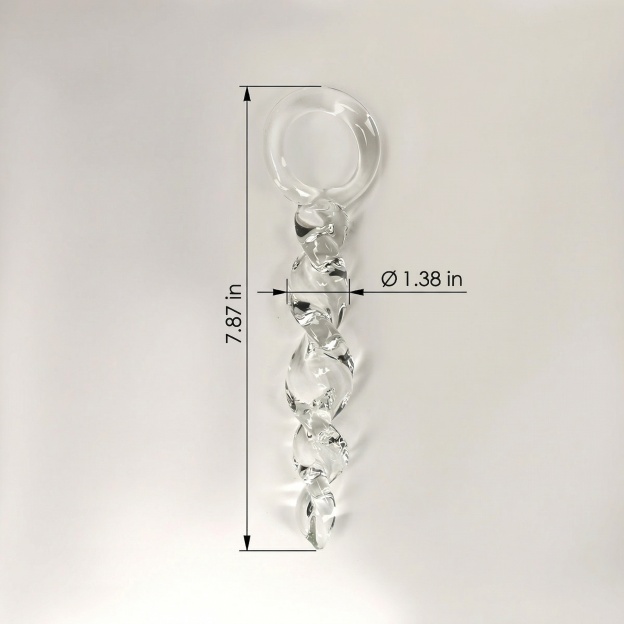 Anal Trainer Crystal Thread Glass Anal Plug - image 5