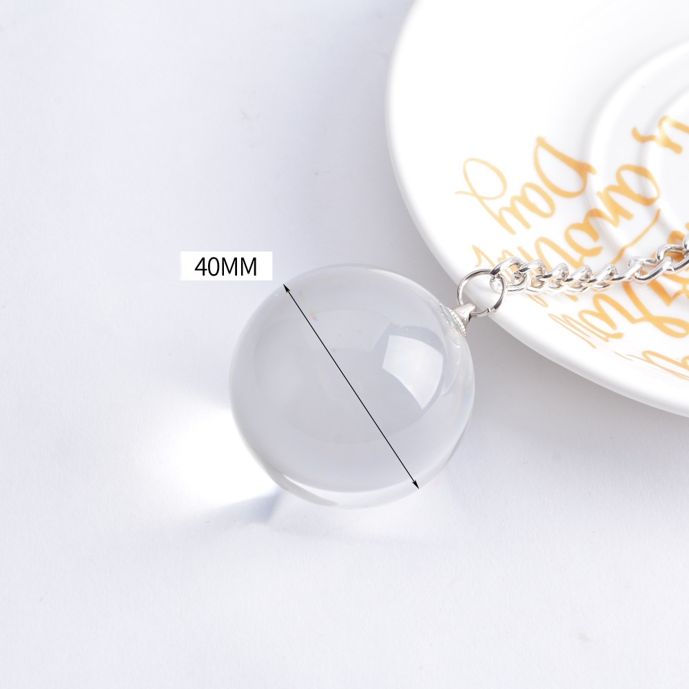 Glass Pearl Transparent Round Stopper Crystal Bead Ball Butt Plug