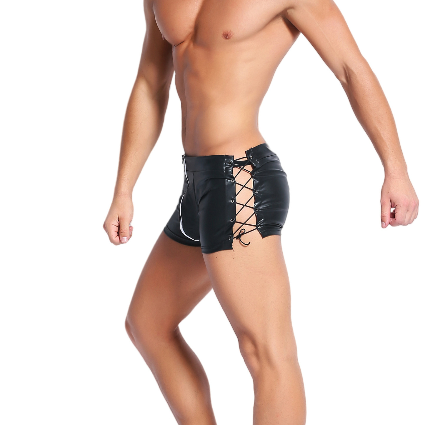 Wild Male Pvc Boxer Latex Shorts  - image 2