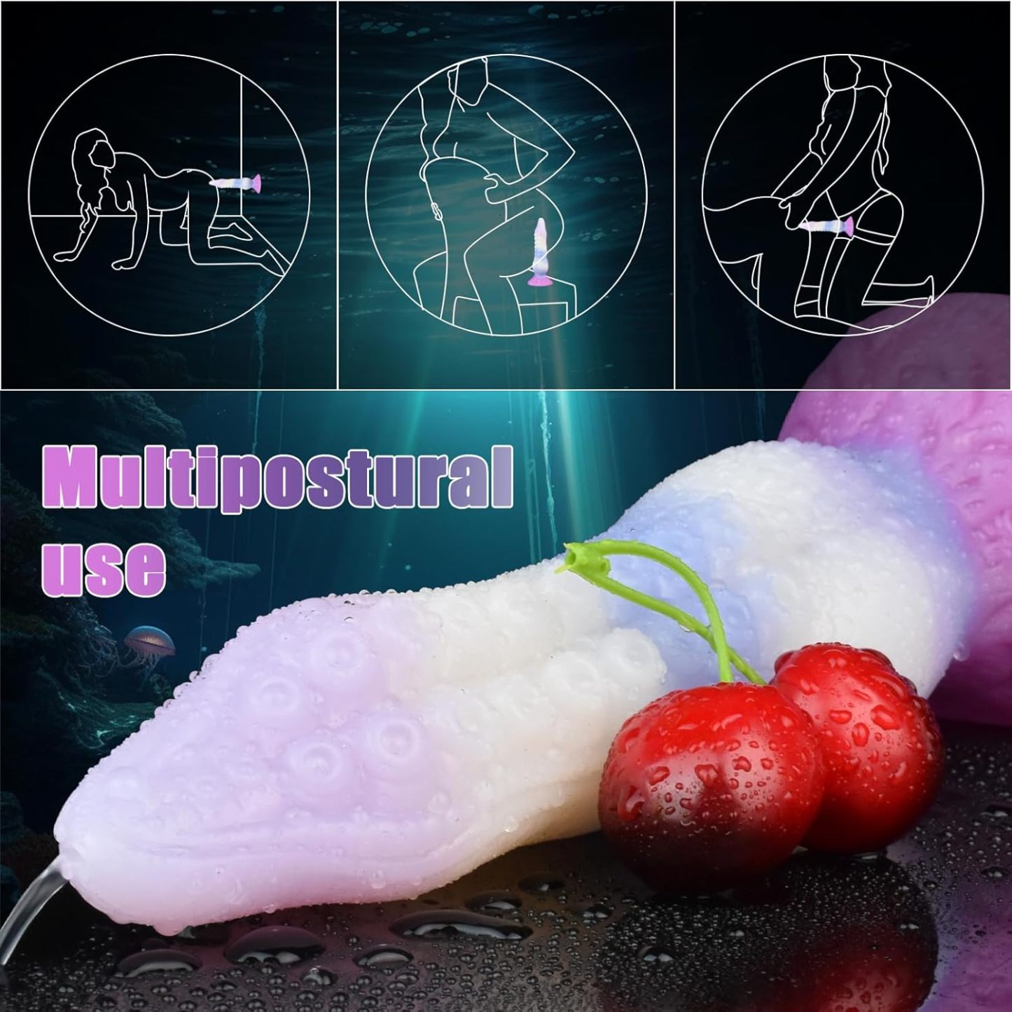 Octopus Tentacle Squirting Dildo with Suction Cup