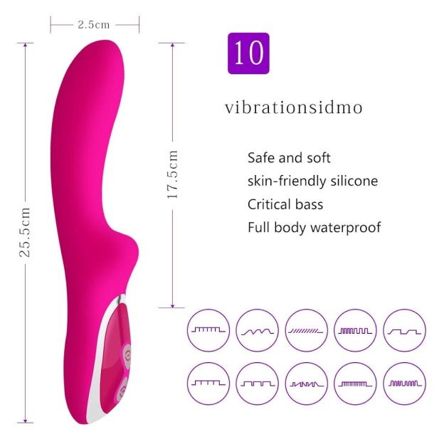 Vibrator-G-Spot-Dildo Clit-Massager-Female-Sex-Toys-Multispeed