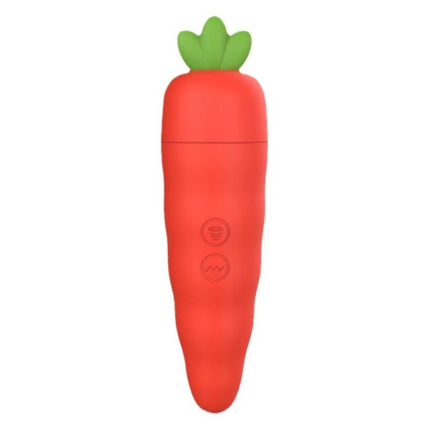 Dual-Pleasure Carrot Vibrator-WeLovePlugs