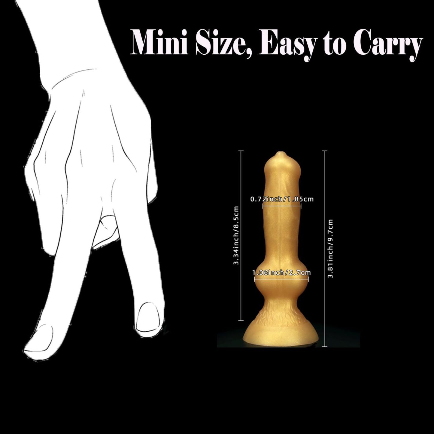 3.34'' Fantasy Knot Mini Dildo-WeLovePlugs