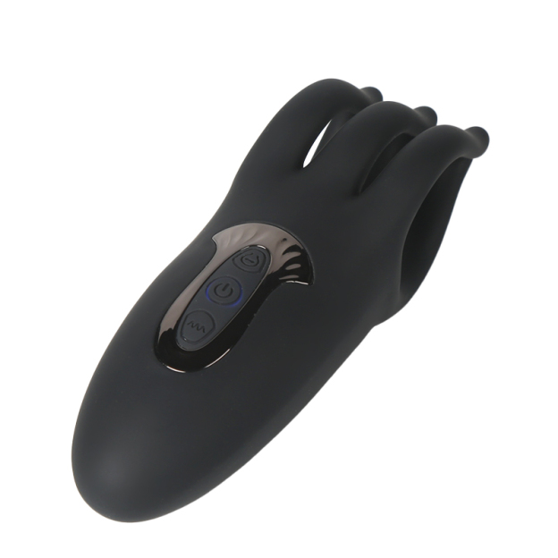 Octopus 6-Finger Glans Penis Massager with 10 Vibration Stroker-WeLovePlugs