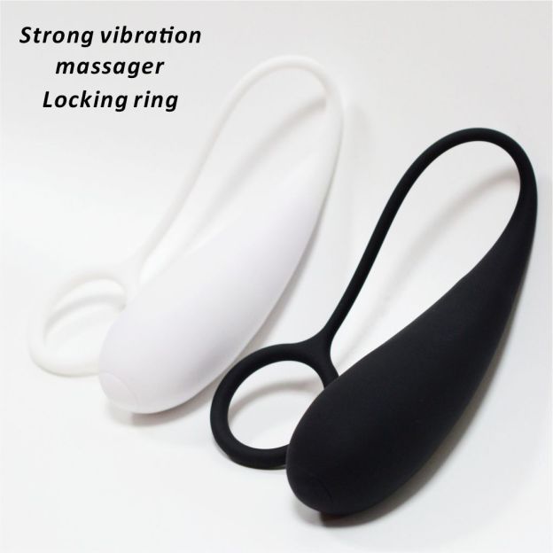 App Control Dual-Color Cock Ring with Vibrating Egg