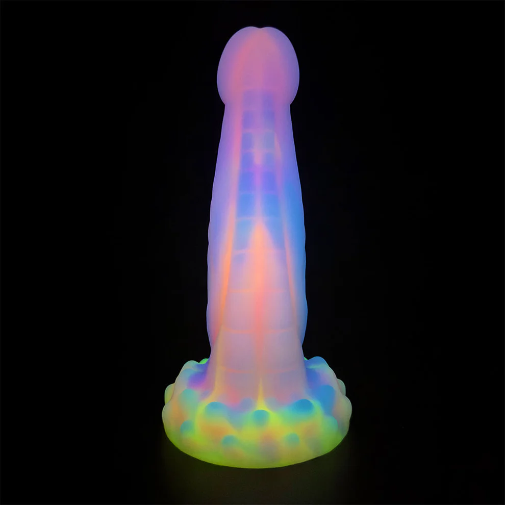 8.14'' Anal Glow In The Dark Dildo with Suction Cup - image 4