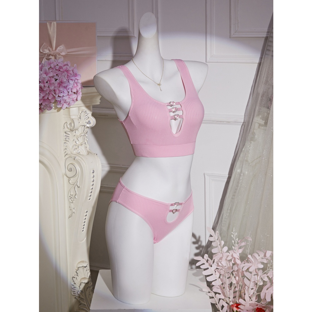 Sheer Lace Lingerie Set for Women – Deep V Teddy with G-String Panties-WeLovePlugs