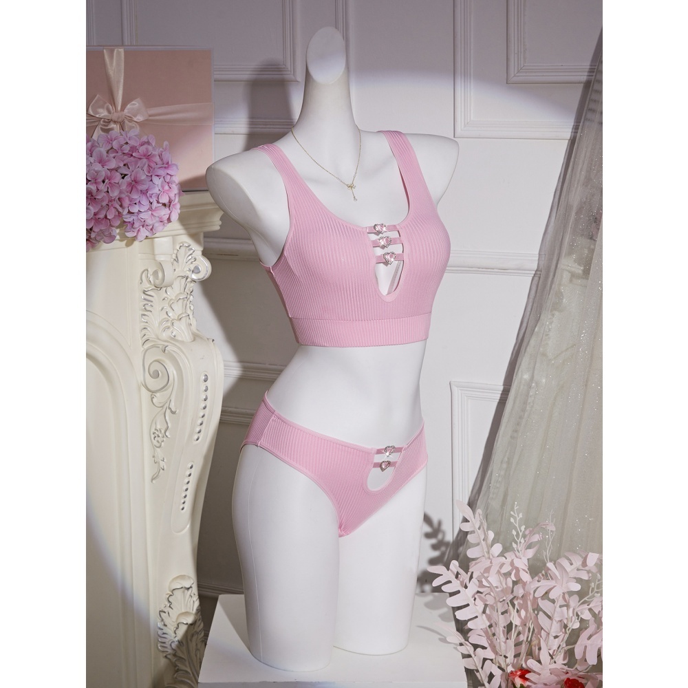 Sheer Lace Lingerie Set for Women – Deep V Teddy with G-String Panties-WeLovePlugs