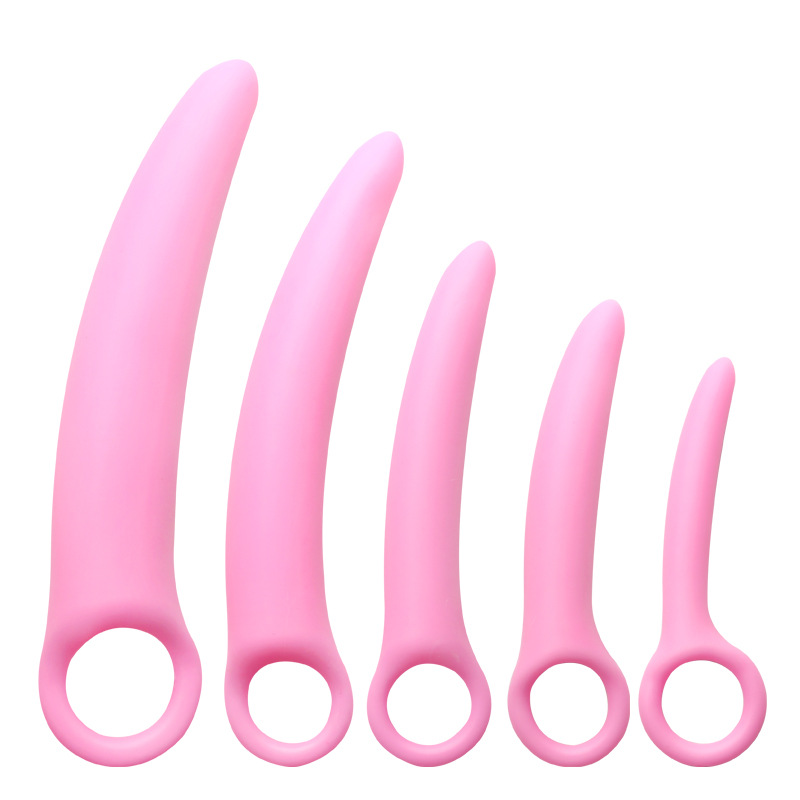 5-Piece Silicone Vaginal Dilator Set – Progressive Pelvic Floor Training Kit - Light Pink - image 5