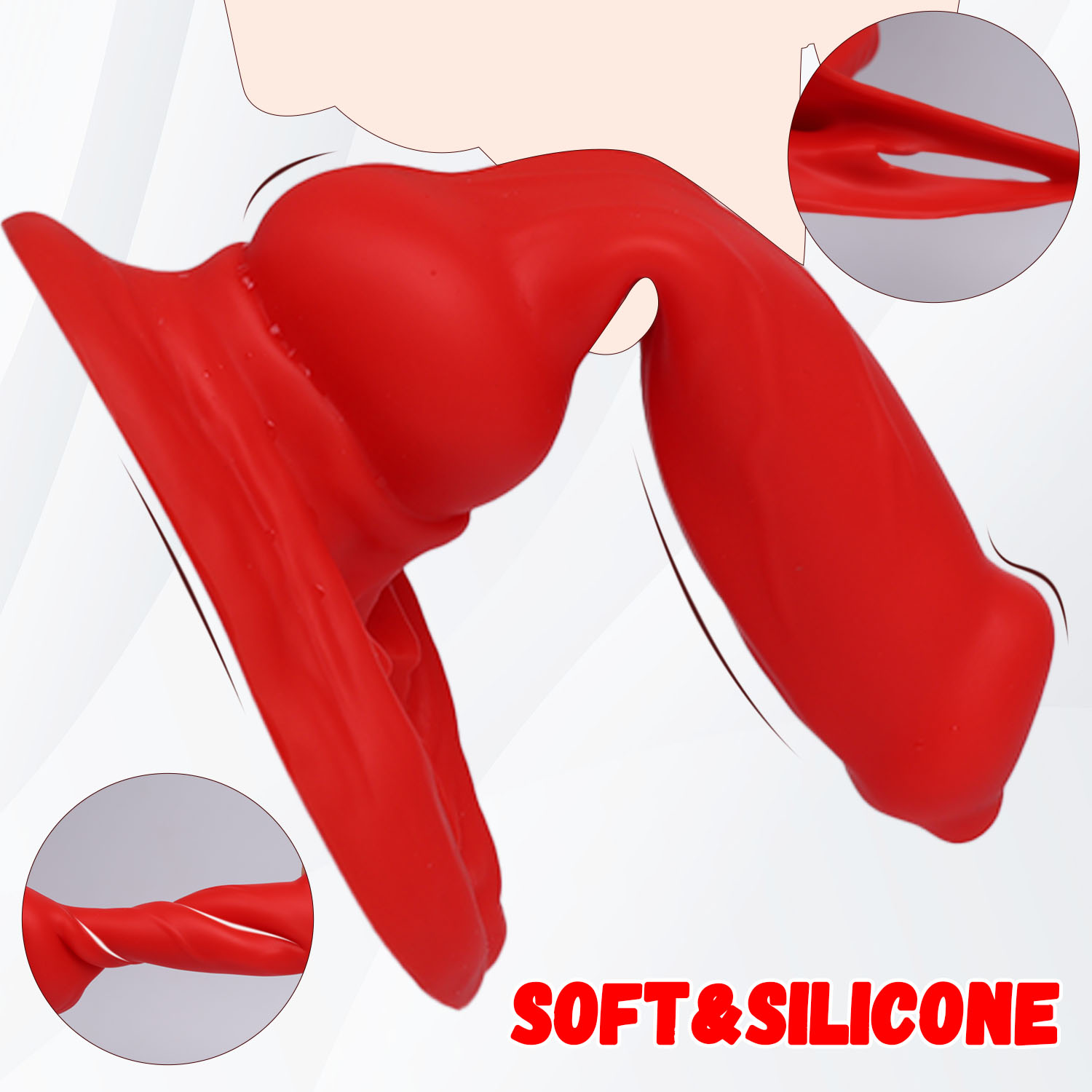 Alpha Canine Knot Fantasy Silicone Dildo - image 10
