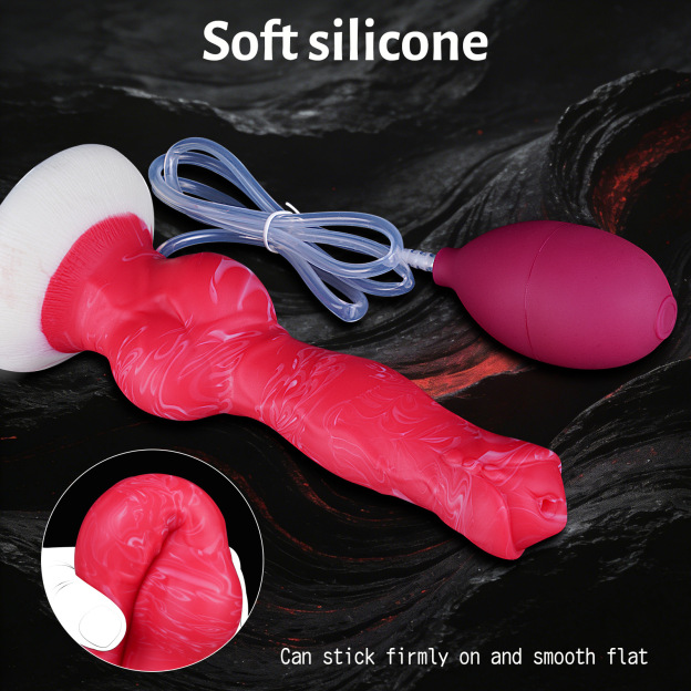 Crimson Vortex Cum-Shooting Fantasy Knot Dildo - image 7