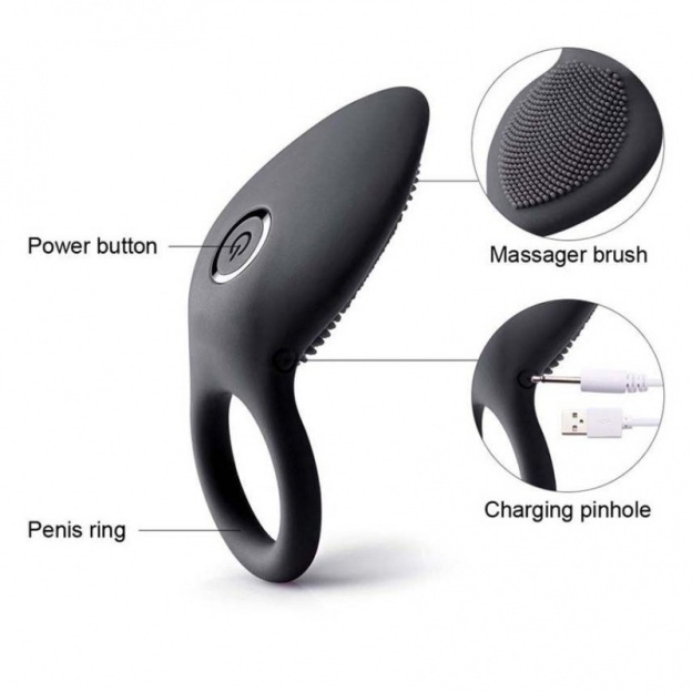 10 Speeds Vibrator Cock Ring-WeLovePlugs