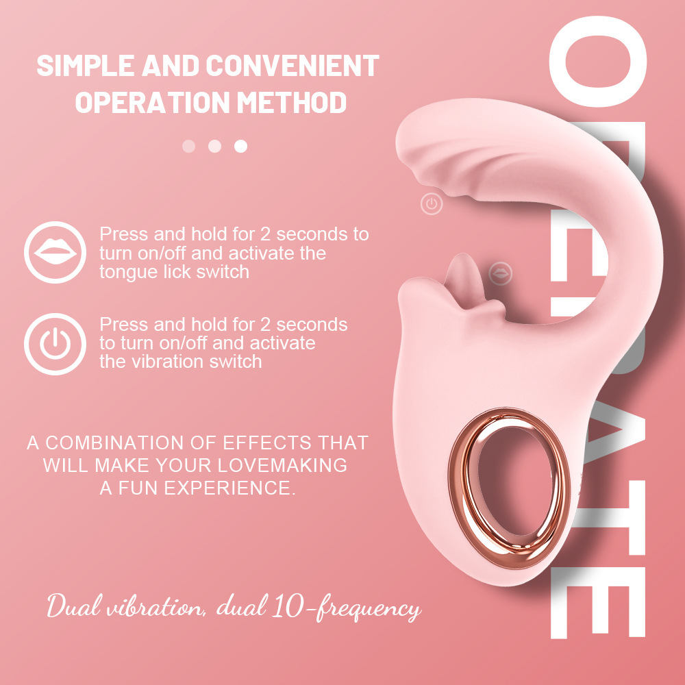 Luxelick 6.1'' Dual Motor Tongue Vibe Licking Vibrator-WeLovePlugs